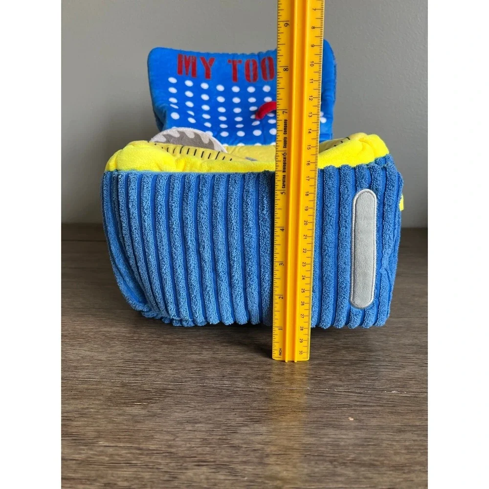 Mud Pie My Tools Plush Set Soft Corduroy Toolbox Hammer Saw Screwdriver Baby Toy